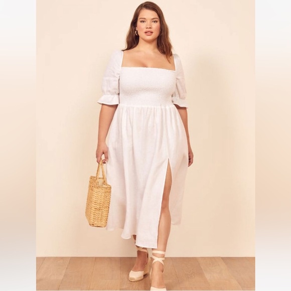 REFORMATION Marabella Dress in White